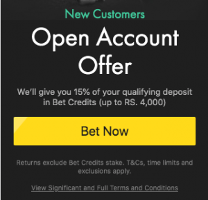 bet365 bonus India