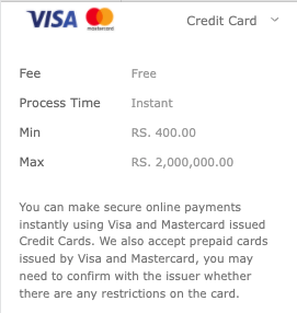 deposit in bet365 credit card