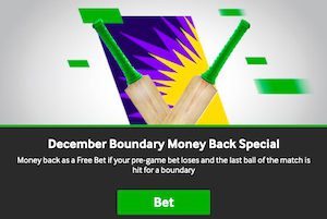 Betway december boundary moneyback