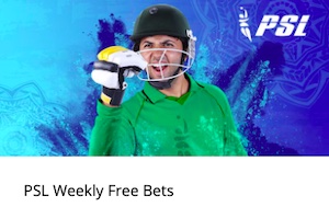 10cric PSL weekly free bets