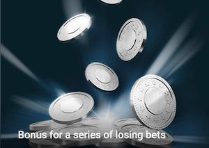 1xbet bonus for a series of losing bets