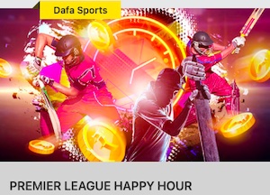 Dafabet Premier League Happy Hour promotion
