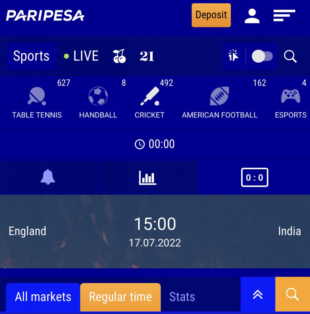 paripesa interface