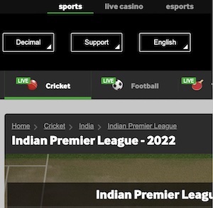 Betway Get Set Free Bet 2022