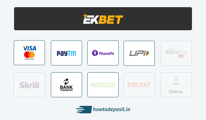 ekbet withdrawal methods