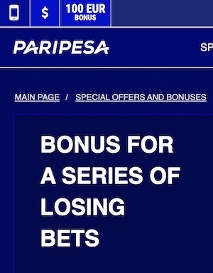 paripesa bonus