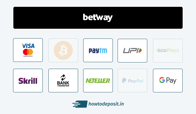 betway withdrawal options