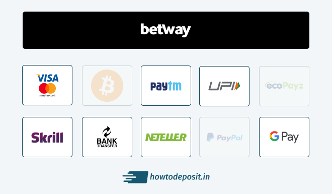 betway deposit options