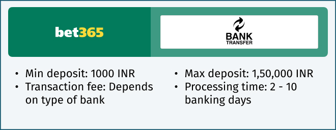 bet365 bank deposit limits
