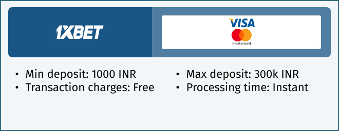 1xbet debit card payment method