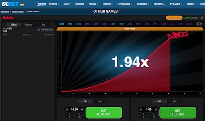 Aviator 1xbet demo