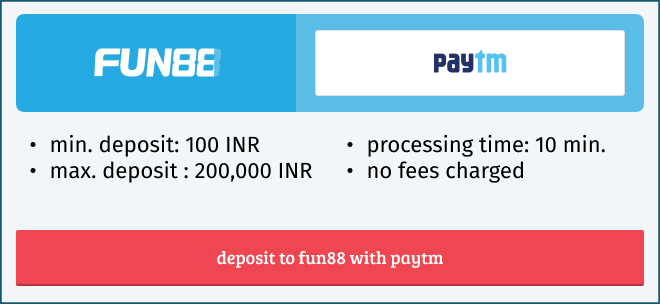 fun88 paytm deposit terms and conditions