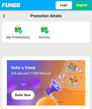 Refer a friend to fun88 and receive a bonus